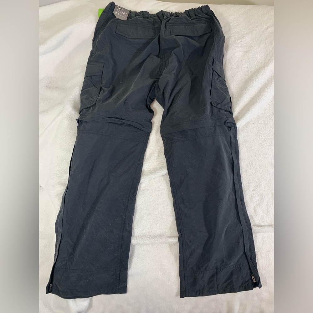 New REI Co-op Mens Sahara Convertible Pant Nylon Hiking Fishing XL x 30 Black